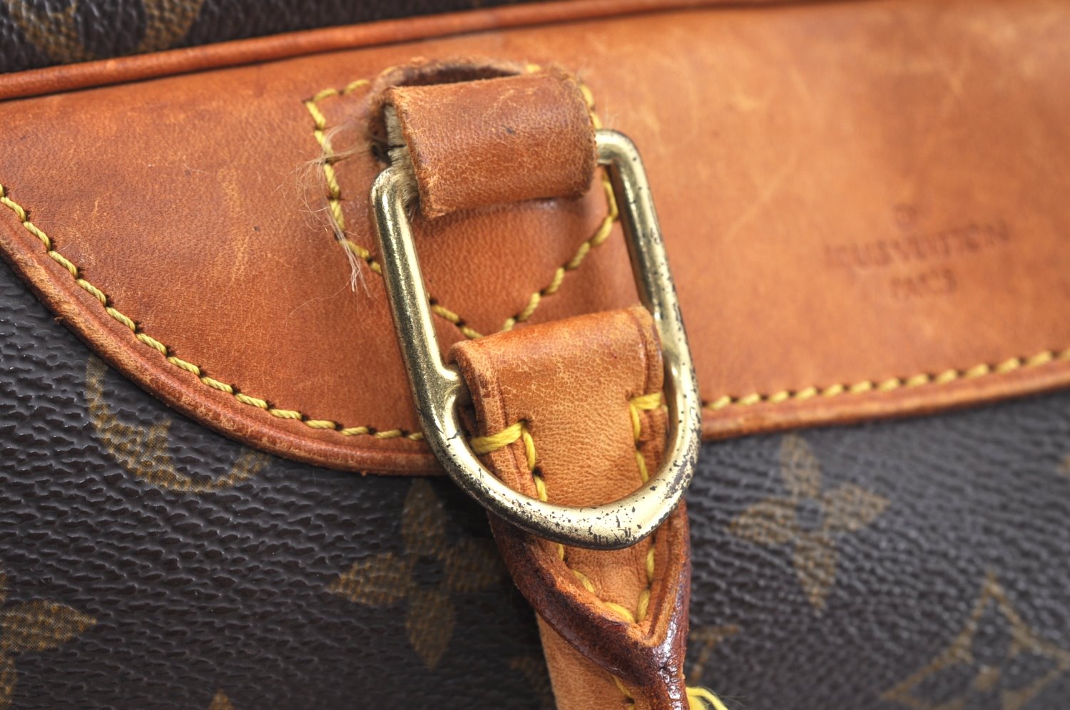 Authentic Louis Vuitton Monogram Deauville Hand Bag M47270 LV J6159