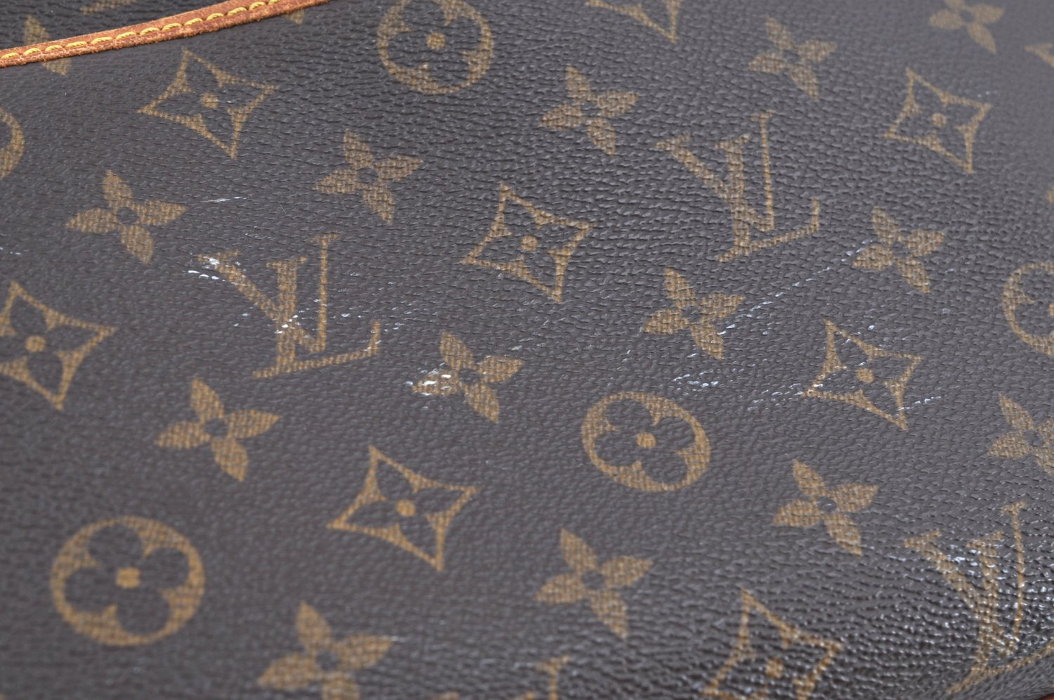 Authentic Louis Vuitton Monogram Deauville Hand Bag M47270 LV J6159
