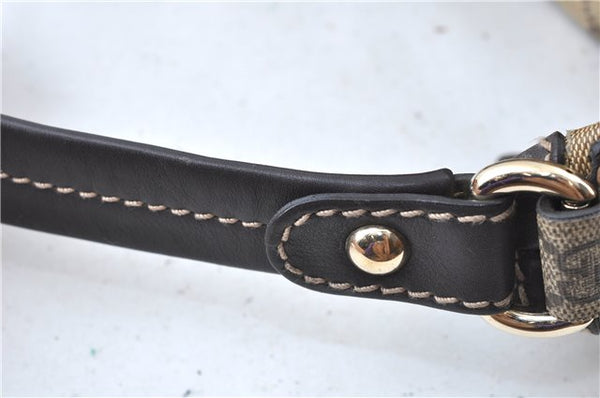 Authentic GUCCI Jumbo GG Shoulder Hand Bag Purse PVCLeather 223965 Brown J6164