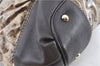 Authentic GUCCI Jumbo GG Shoulder Hand Bag Purse PVCLeather 223965 Brown J6164