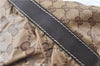 Authentic GUCCI Jumbo GG Shoulder Hand Bag Purse PVCLeather 223965 Brown J6164