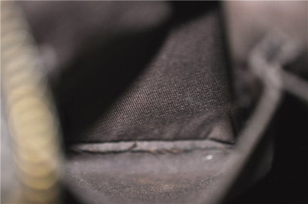 Authentic GUCCI Jumbo GG Shoulder Hand Bag Purse PVCLeather 223965 Brown J6164