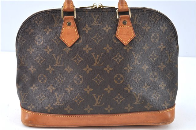 Authentic Louis Vuitton Monogram Alma Hand Bag Purse M51130 LV J6165