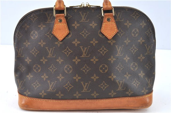 Authentic Louis Vuitton Monogram Alma Hand Bag Purse M51130 LV J6165