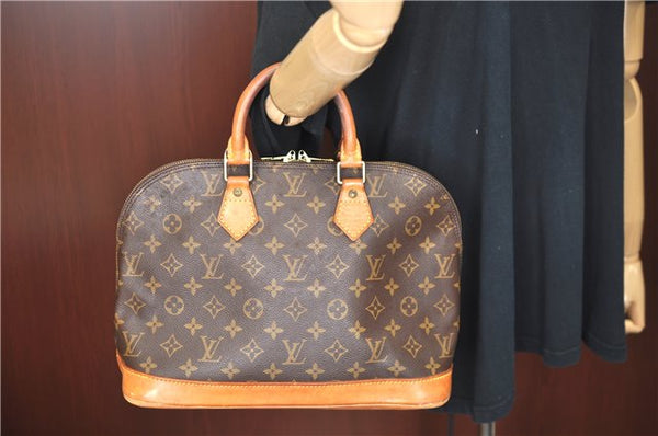 Authentic Louis Vuitton Monogram Alma Hand Bag Purse M51130 LV J6165