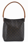 Authentic Louis Vuitton Monogram Looping GM Shoulder Bag M51145 LV J6176