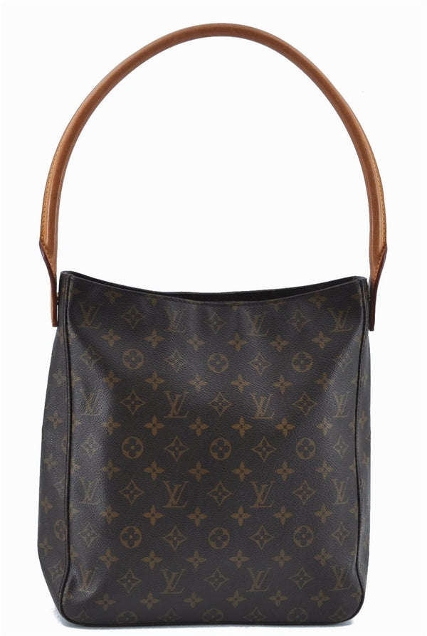 Authentic Louis Vuitton Monogram Looping GM Shoulder Bag M51145 LV J6176
