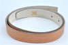 Authentic HERMES Leather Belt Size 65 25.6" Beige Ivory J6178