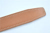 Authentic HERMES Leather Belt Size 65 25.6" Beige Ivory J6178