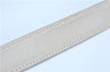 Authentic HERMES Leather Belt Size 65 25.6" Beige Ivory J6178