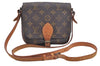 Authentic Louis Vuitton Monogram Cartouchiere PM Shoulder Bag Old Model LV J6185