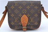 Authentic Louis Vuitton Monogram Cartouchiere PM Shoulder Bag Old Model LV J6185