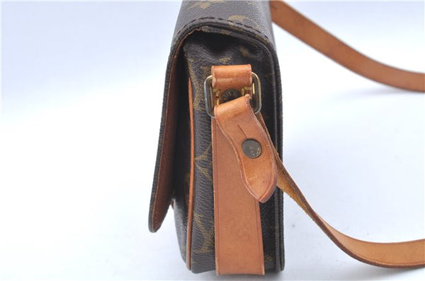 Authentic Louis Vuitton Monogram Cartouchiere PM Shoulder Bag Old Model LV J6185