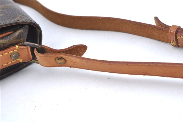 Authentic Louis Vuitton Monogram Cartouchiere PM Shoulder Bag Old Model LV J6185