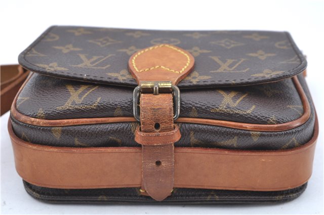 Authentic Louis Vuitton Monogram Cartouchiere PM Shoulder Bag Old Model LV J6185
