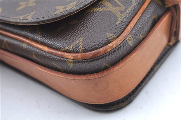 Authentic Louis Vuitton Monogram Cartouchiere PM Shoulder Bag Old Model LV J6185