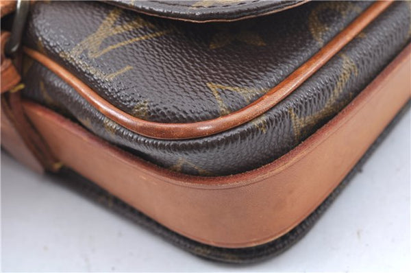 Authentic Louis Vuitton Monogram Cartouchiere PM Shoulder Bag Old Model LV J6185