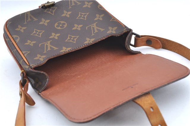 Authentic Louis Vuitton Monogram Cartouchiere PM Shoulder Bag Old Model LV J6185