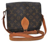 Authentic Louis Vuitton Monogram Cartouchiere MM M51253 Shoulder Cross Bag J6194