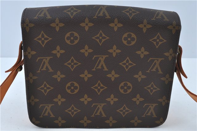Authentic Louis Vuitton Monogram Cartouchiere MM M51253 Shoulder Cross Bag J6194