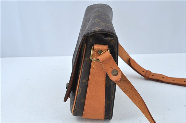 Authentic Louis Vuitton Monogram Cartouchiere MM M51253 Shoulder Cross Bag J6194
