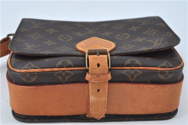 Authentic Louis Vuitton Monogram Cartouchiere MM M51253 Shoulder Cross Bag J6194