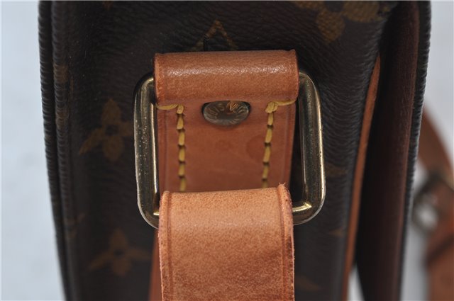 Authentic Louis Vuitton Monogram Cartouchiere MM M51253 Shoulder Cross Bag J6194
