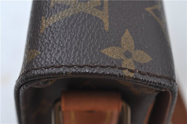 Authentic Louis Vuitton Monogram Cartouchiere MM M51253 Shoulder Cross Bag J6194