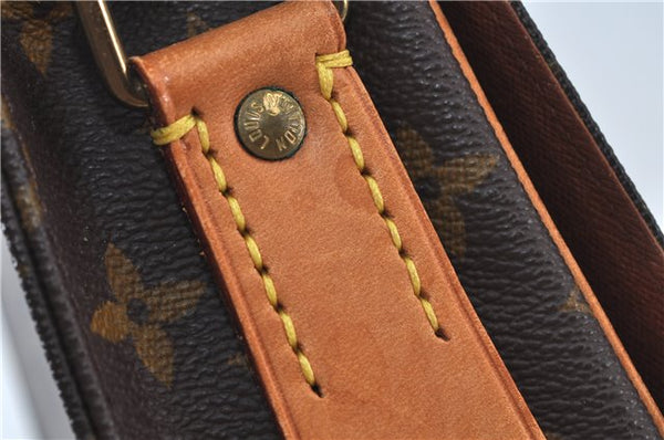 Authentic Louis Vuitton Monogram Cartouchiere MM M51253 Shoulder Cross Bag J6194