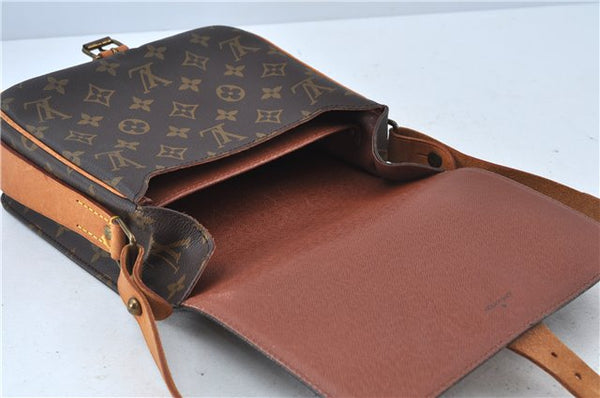 Authentic Louis Vuitton Monogram Cartouchiere MM M51253 Shoulder Cross Bag J6194