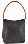 Authentic Louis Vuitton Monogram Looping GM Shoulder Bag M51145 LV J6197