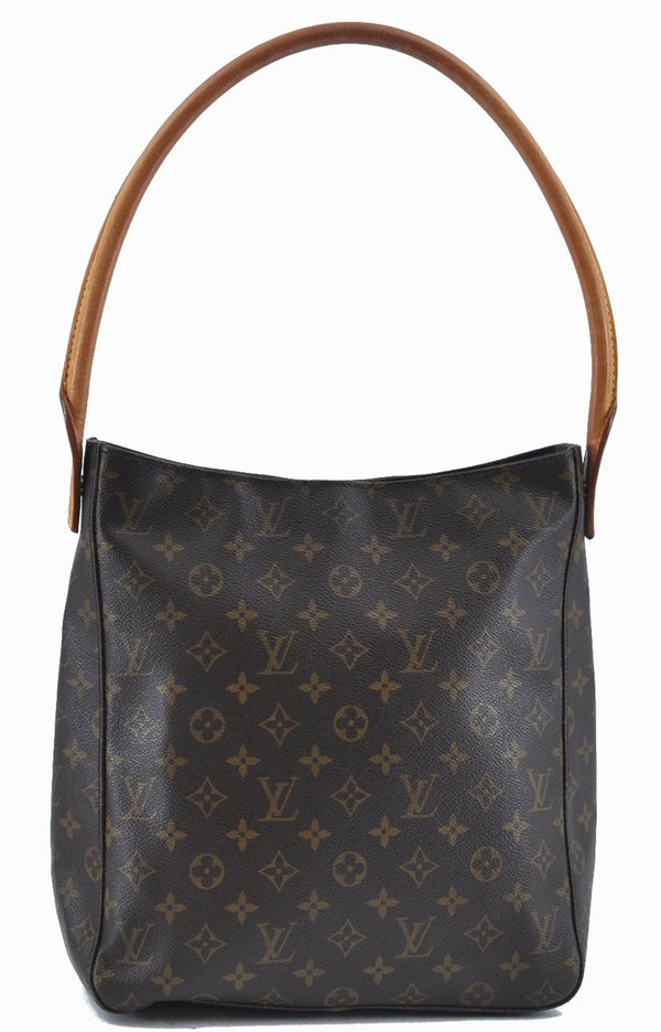 Authentic Louis Vuitton Monogram Looping GM Shoulder Bag M51145 LV J6197