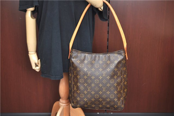 Authentic Louis Vuitton Monogram Looping GM Shoulder Bag M51145 LV J6197