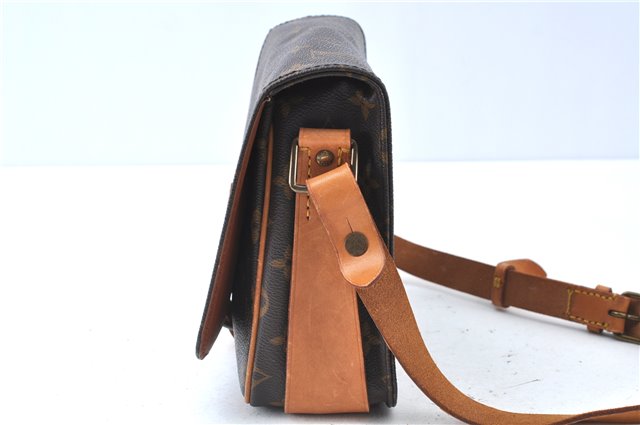 Authentic Louis Vuitton Monogram Cartouchiere MM M51253 Shoulder Cross Bag J6198