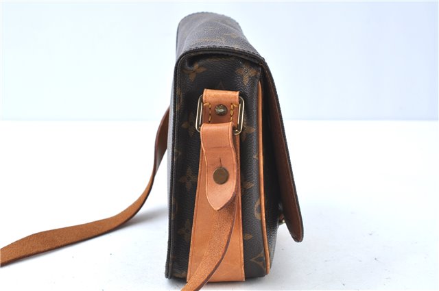 Authentic Louis Vuitton Monogram Cartouchiere MM M51253 Shoulder Cross Bag J6198