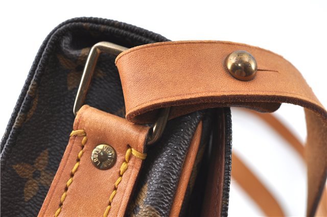Authentic Louis Vuitton Monogram Cartouchiere MM M51253 Shoulder Cross Bag J6198