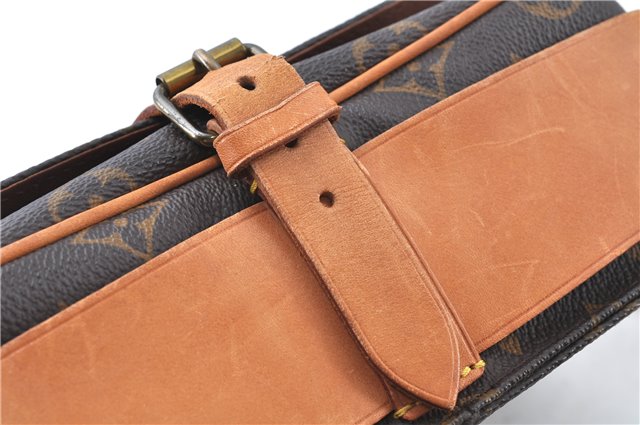 Authentic Louis Vuitton Monogram Cartouchiere MM M51253 Shoulder Cross Bag J6198