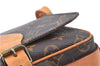 Authentic Louis Vuitton Monogram Cartouchiere MM M51253 Shoulder Cross Bag J6198