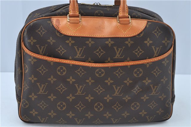 Authentic Louis Vuitton Monogram Deauville Hand Bag M47270 LV J6201