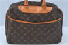 Authentic Louis Vuitton Monogram Deauville Hand Bag M47270 LV J6201