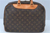 Authentic Louis Vuitton Monogram Deauville Hand Bag M47270 LV J6201