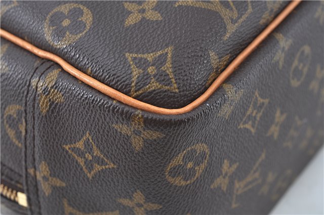 Authentic Louis Vuitton Monogram Deauville Hand Bag M47270 LV J6201