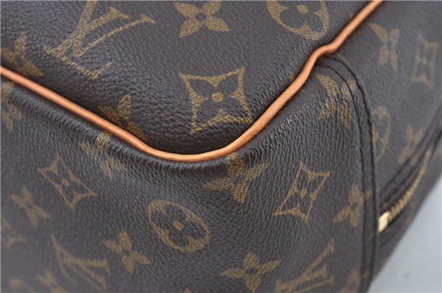 Authentic Louis Vuitton Monogram Deauville Hand Bag M47270 LV J6201