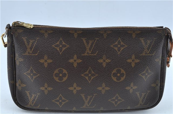 Authentic Louis Vuitton Monogram Pochette Accessoires Pouch M51980 LV J6202