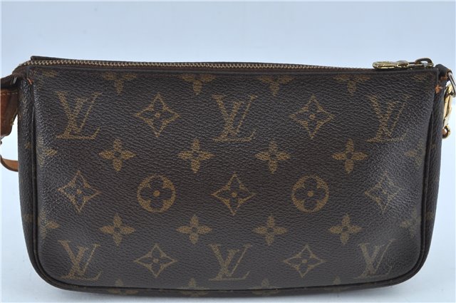 Authentic Louis Vuitton Monogram Pochette Accessoires Pouch M51980 LV J6202