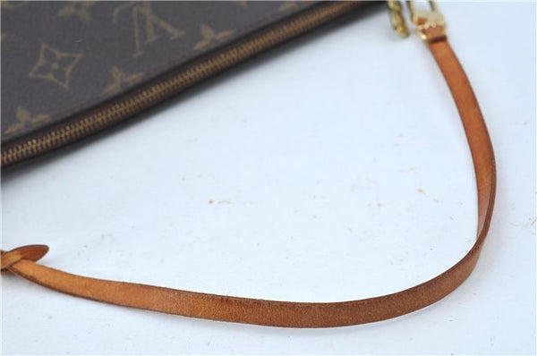 Authentic Louis Vuitton Monogram Pochette Accessoires Pouch M51980 LV J6202