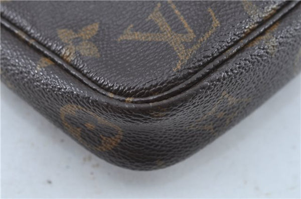Authentic Louis Vuitton Monogram Pochette Accessoires Pouch M51980 LV J6202