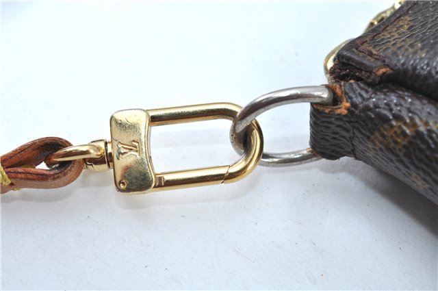 Authentic Louis Vuitton Monogram Pochette Accessoires Pouch M51980 LV J6202