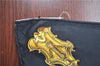 Authentic HERMES Carre 90 Scarf "LES CLES" Silk Black J6206