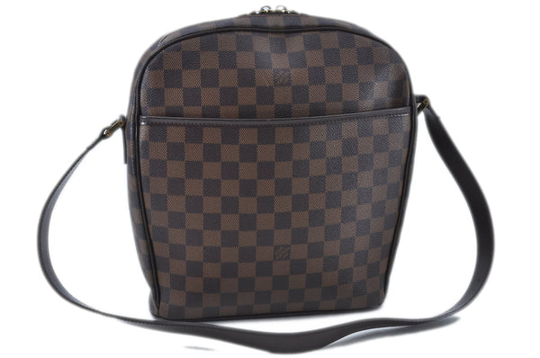 Authentic Louis Vuitton Damier Ipanema GM Shoulder Cross Bag N51292 LV J6209